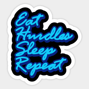 Eat Hurdles Sleep Repeat ✅ Sticker